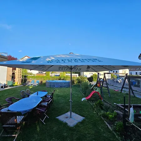 Rk79 Ferienwohnung: Garden Retreat with Pool near Klinikum and Transit Fuerth Exterior photo