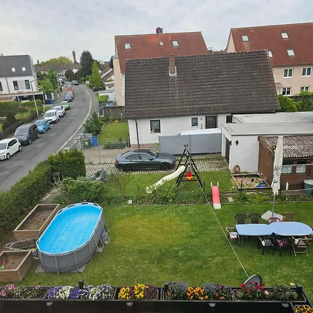 Rk79 Ferienwohnung: Garden Retreat with Pool near Klinikum and Transit Fuerth Exterior photo
